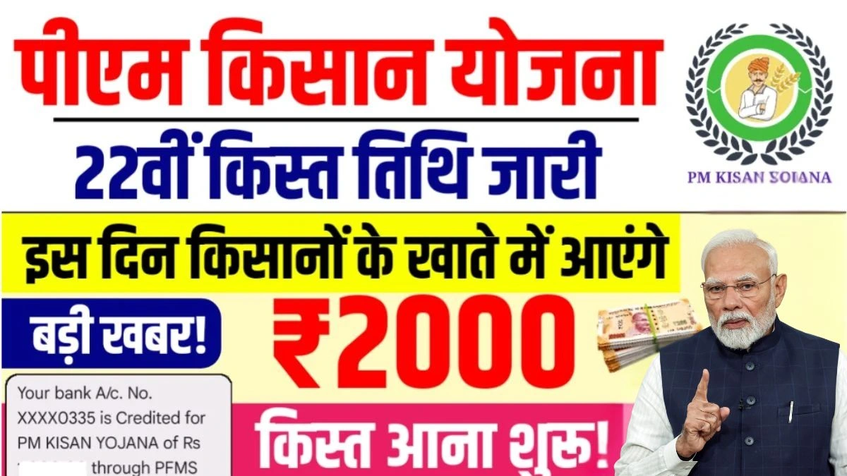 PM Kisan 22nd Installment Date
